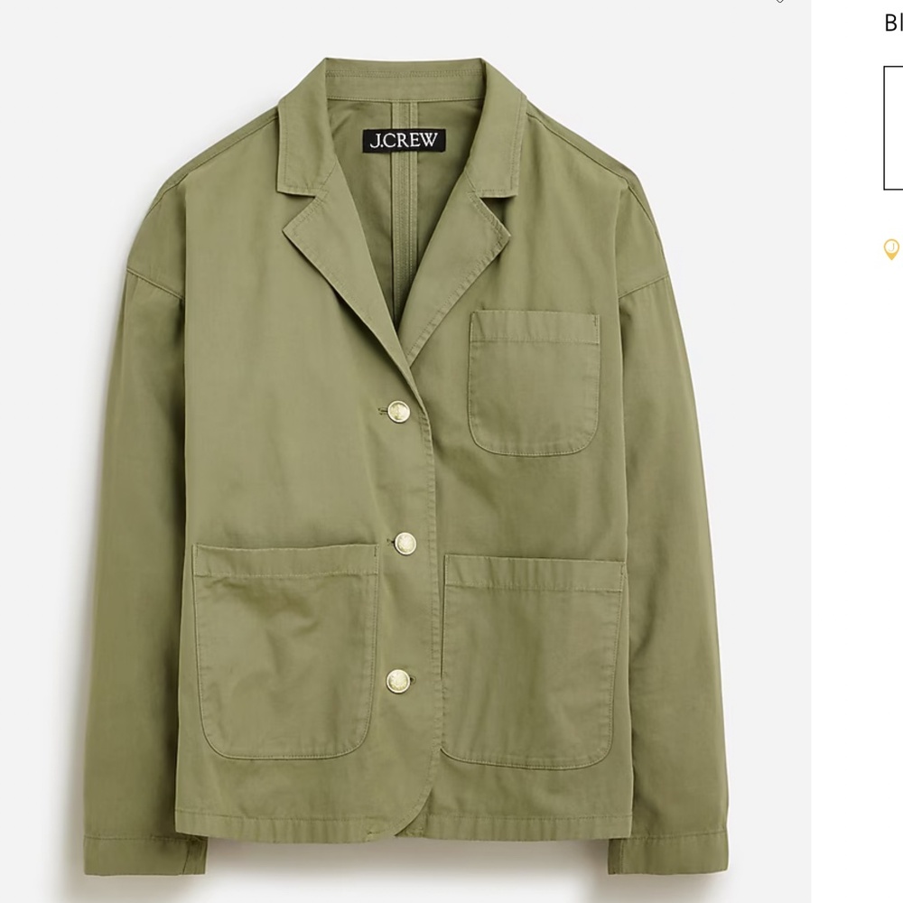 J Crew Blazer Jacket in Chino green